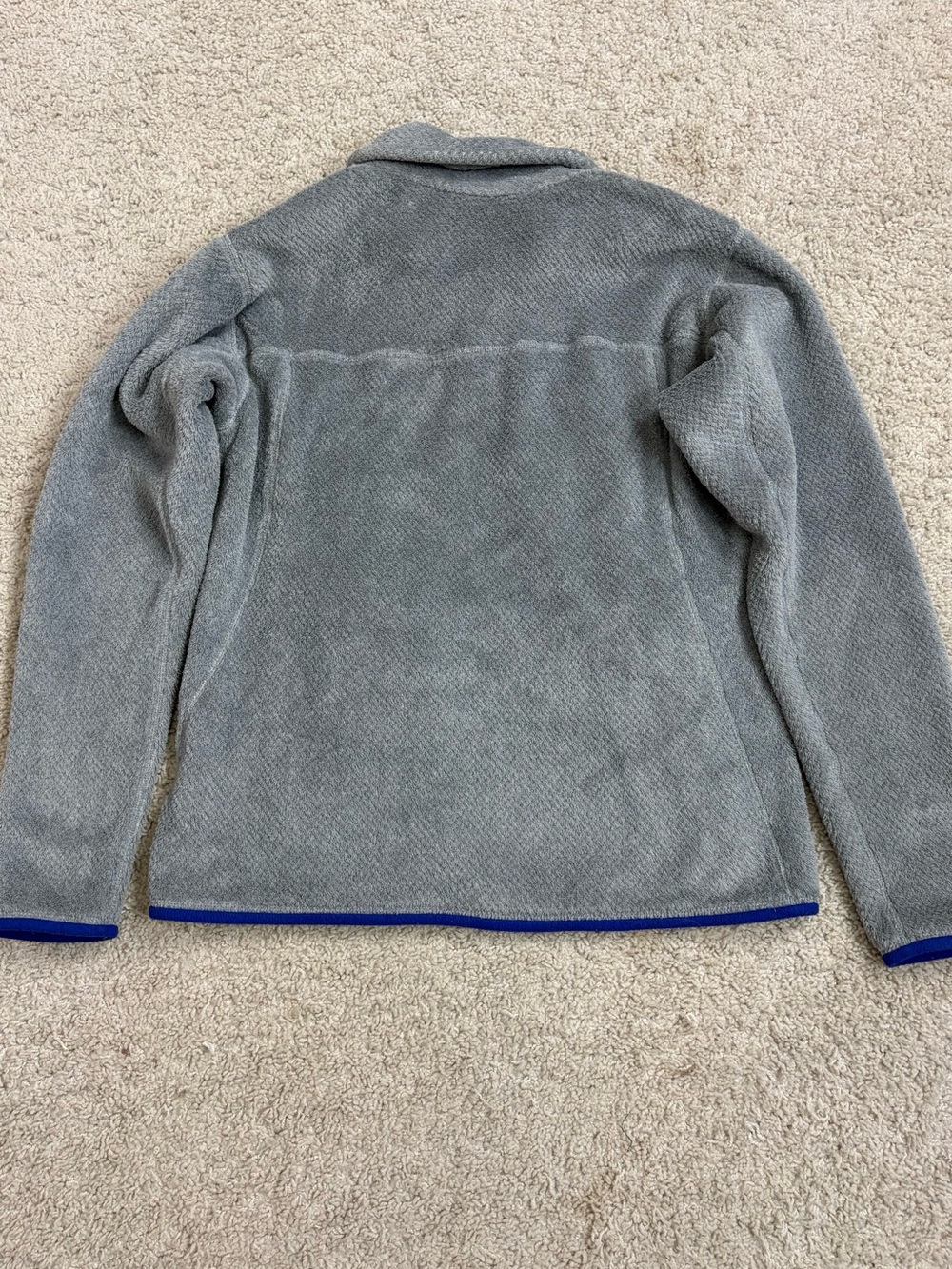 Women's PATAGONIA Re-Tool SNAP-T Grey & Purple POLARTEC Thermal FLEECE Pullover - Picture 3 of 5
